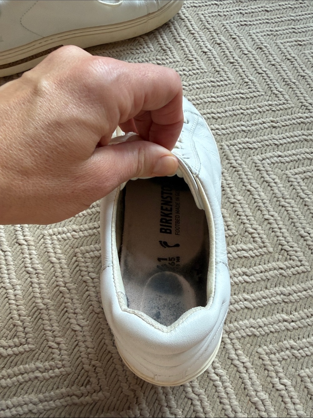Birkenstock bend low leather sneakers size 41/10W/8M - Picture 4 of 5